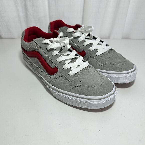 VANS CALDRONE SKATE SHOES SNEAKERS CHARCOAL GRAY RED WHITE NEW IN BOX MEN\'S 11 main image 6